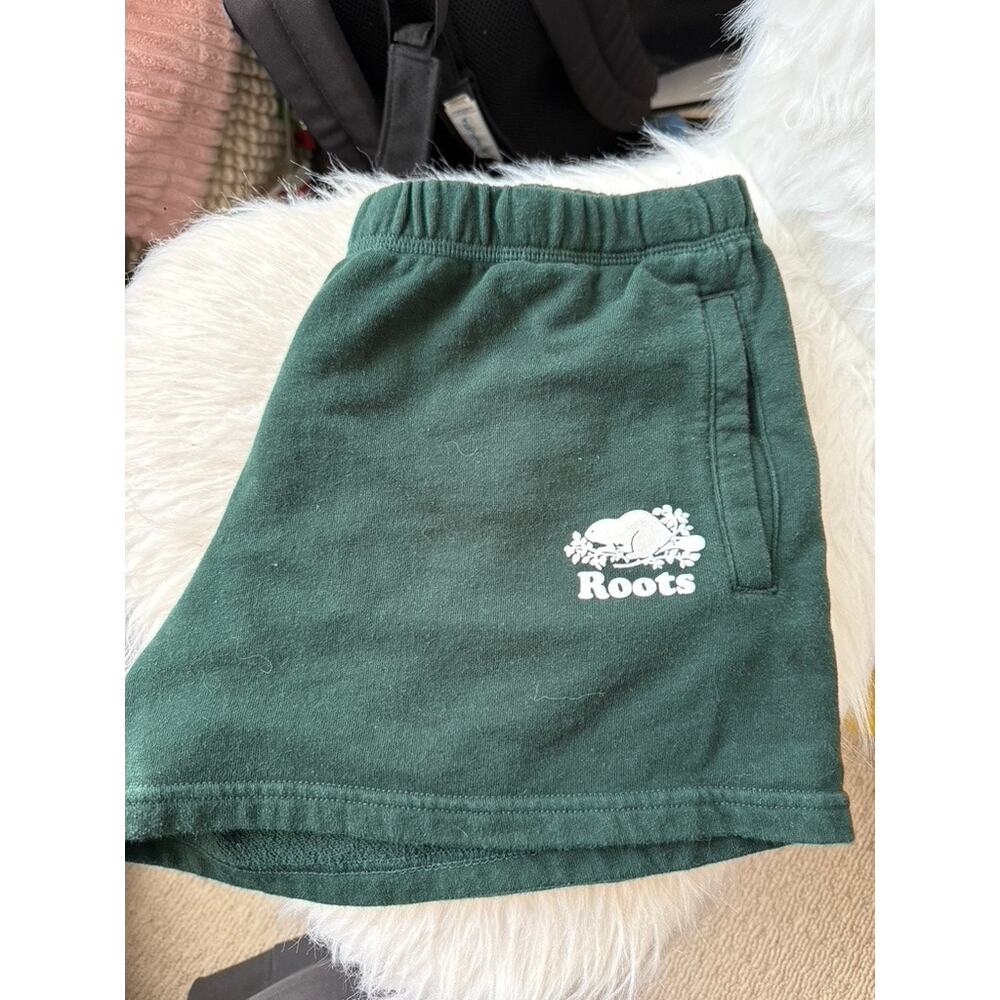 Roots green sweatshorts size large